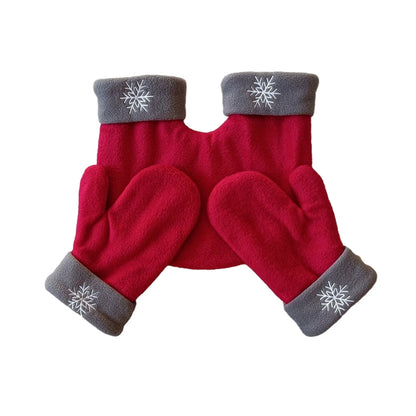 Winter Couple Gloves Polar Fleece Lovers Winter Thicken Warm Glove Christmas Gift Romantic Couples Mittens Provide Warmth