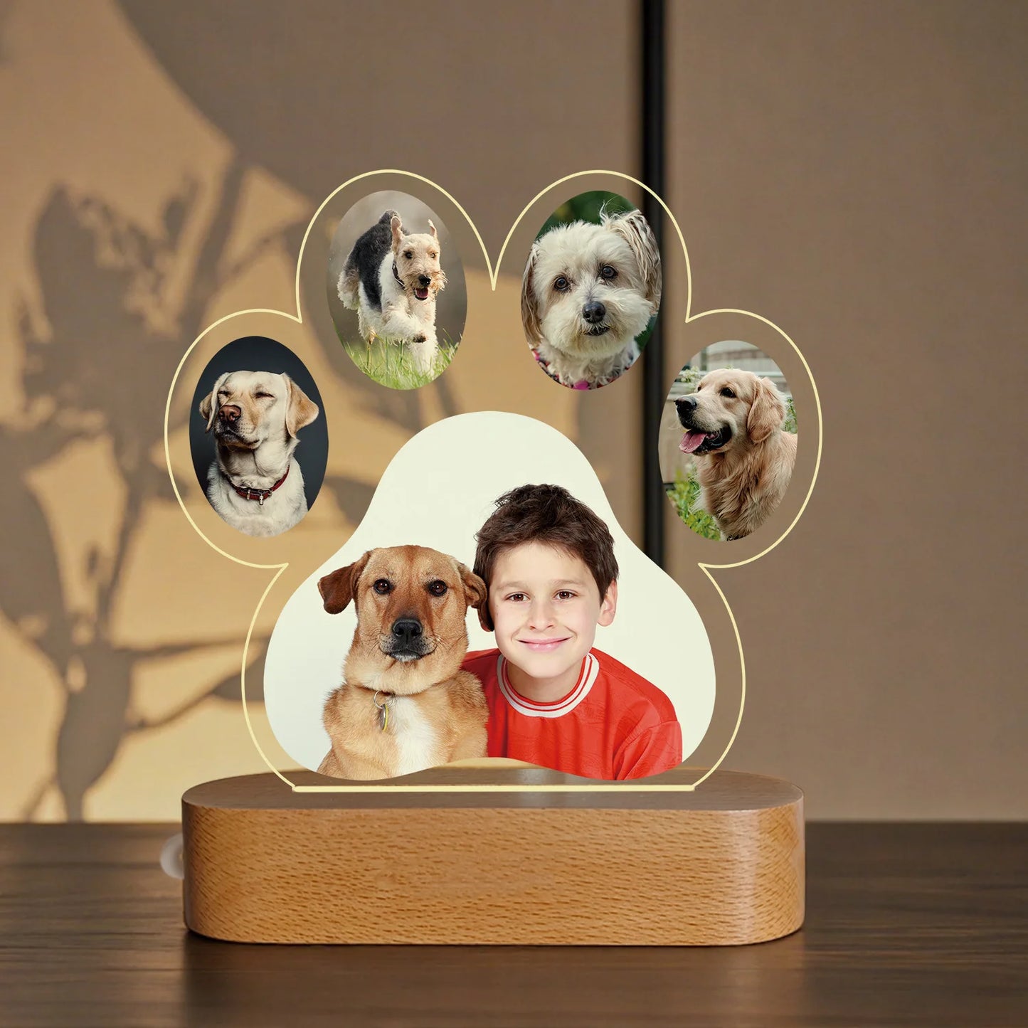 Custom Photo Dog Memorial Night Light Light Up Pet Memorial Plaque Personalized Pet Loss Gift Sympathy Gift for Dog Lovers