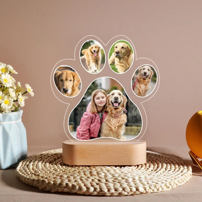 Custom Photo Dog Memorial Night Light Light Up Pet Memorial Plaque Personalized Pet Loss Gift Sympathy Gift for Dog Lovers