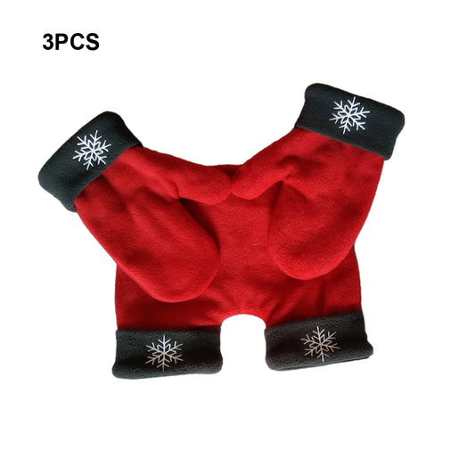 Winter Couple Gloves Polar Fleece Lovers Winter Thicken Warm Glove Christmas Gift Romantic Couples Mittens Provide Warmth