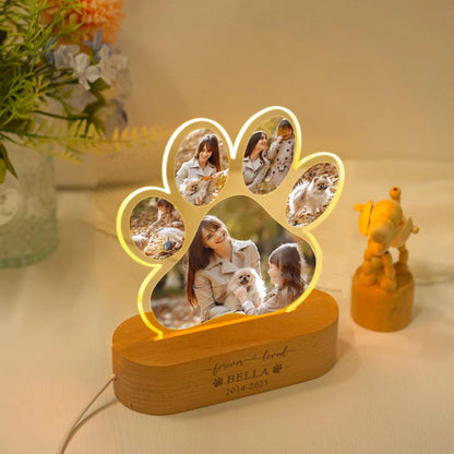 Custom Photo Dog Memorial Night Light Light Up Pet Memorial Plaque Personalized Pet Loss Gift Sympathy Gift for Dog Lovers
