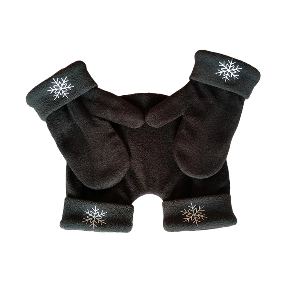 Winter Couple Gloves Polar Fleece Lovers Winter Thicken Warm Glove Christmas Gift Romantic Couples Mittens Provide Warmth