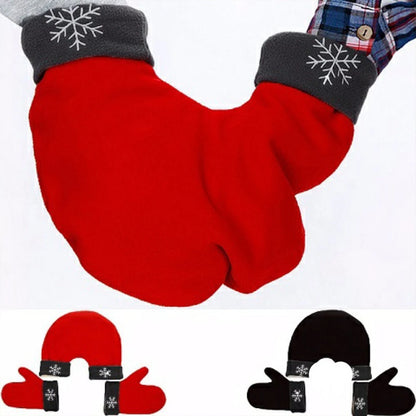 Winter Couple Gloves Polar Fleece Lovers Winter Thicken Warm Glove Christmas Gift Romantic Couples Mittens Provide Warmth