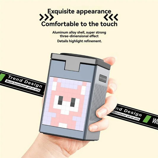 B50B-6In1 Magnetic Multi-Function Wireless Charger With Bluetooth Speaker Alarm Clock For Iphone 14-16Pro For  Iwatch