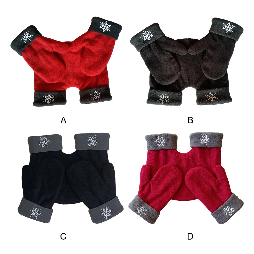 Winter Couple Gloves Polar Fleece Lovers Winter Thicken Warm Glove Christmas Gift Romantic Couples Mittens Provide Warmth