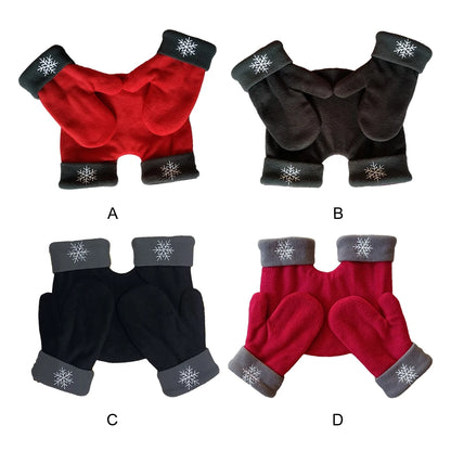 Winter Couple Gloves Polar Fleece Lovers Winter Thicken Warm Glove Christmas Gift Romantic Couples Mittens Provide Warmth