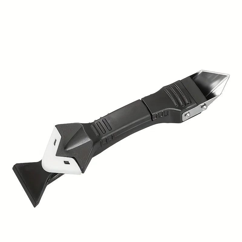 3-in-1 Silicone Caulking Tool Kit Stainless Steelhead Caulk Remover and Sealant Finishing Tools Grout Scraper